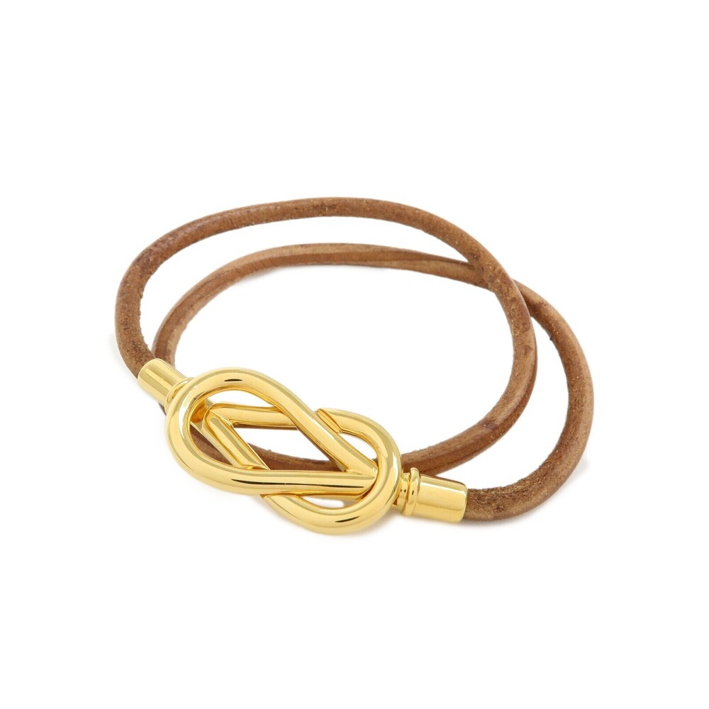 Hermes Jumbo Hook Choker Woven Leather and Metal